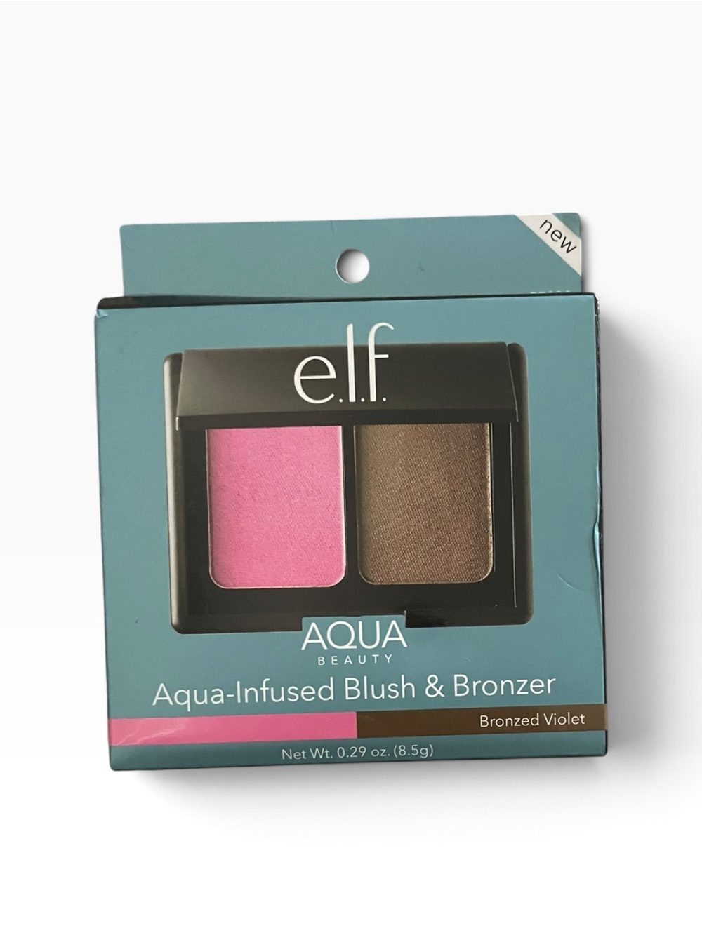 ELF Aqua-Infused Blush & Bronzer Bronzed Violet NWT